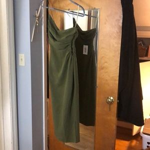 Hello Molly olive green one strap dress. Never worn
